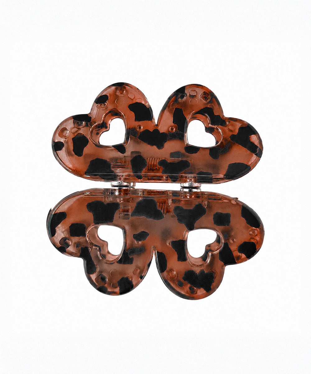 Rust Flower Magnetic Hair Clip | Stylika