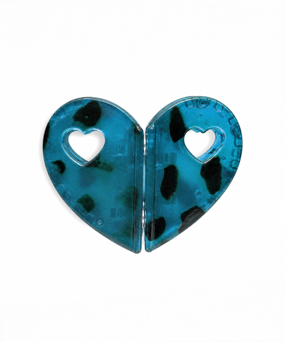 Teal Heart Magnetic Hair Clip | Stylika