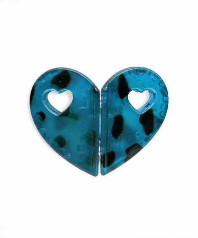 Teal Heart Magnetic Hair Clip | Stylika