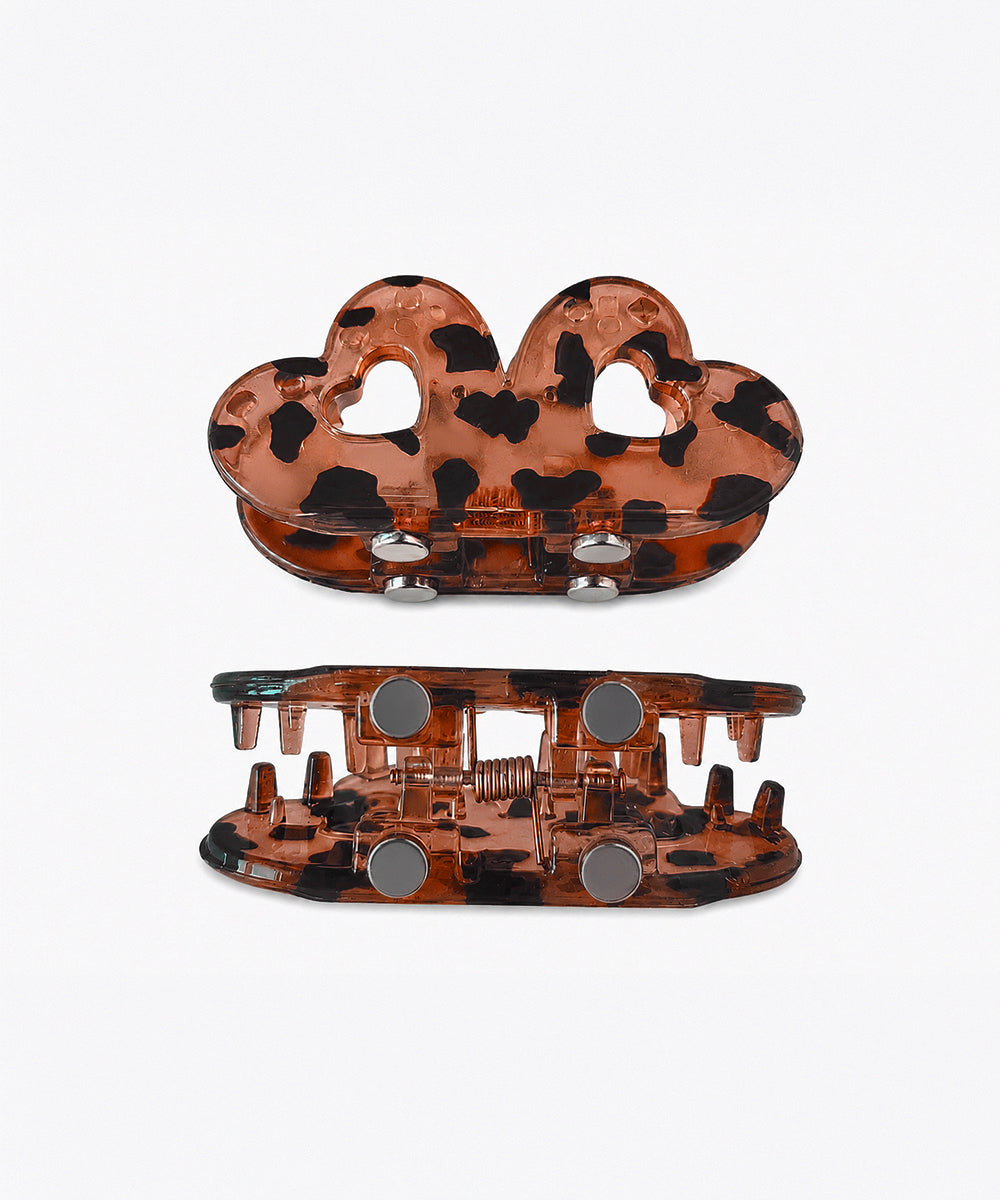 Rust Flower Magnetic Hair Clip | Stylika