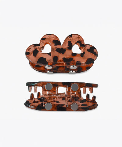 Rust Flower Magnetic Hair Clip | Stylika