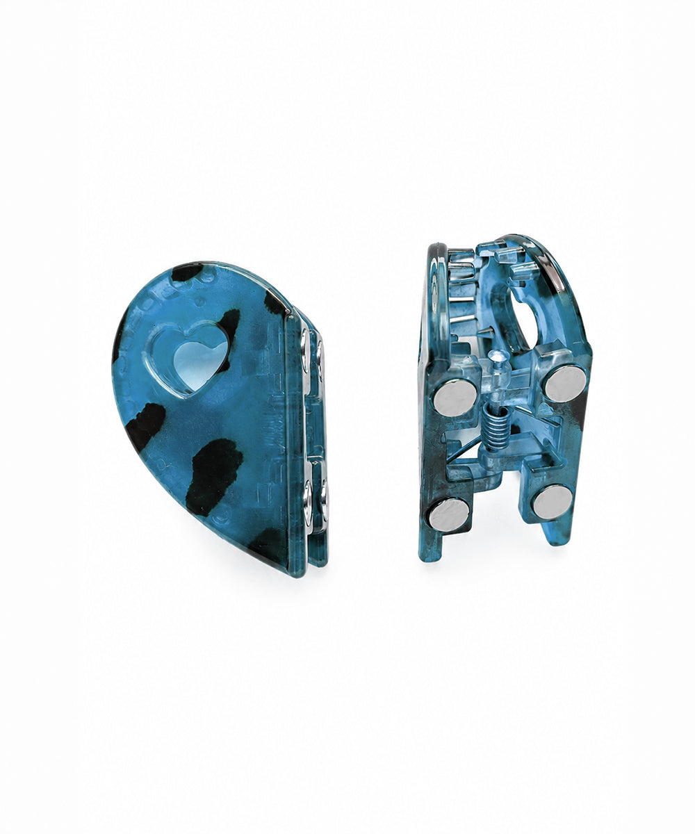 Teal Heart Magnetic Hair Clip | Stylika