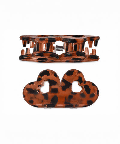 Rust Flower Magnetic Hair Clip | Stylika