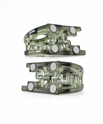 Moss Green Heart Magnetic Hair Clip | Stylika