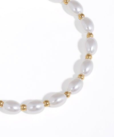 Minimalist Oval Bead Adjustable Chain Bracelet | Stylika