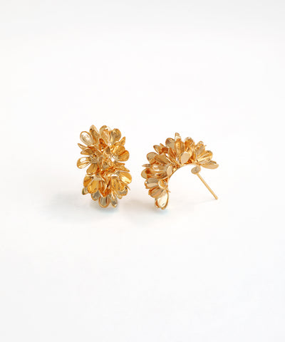 Modern Sculpted Flower Clusters – Artistic Botanical Statement Earrings Fashion Jewellery Stylika 