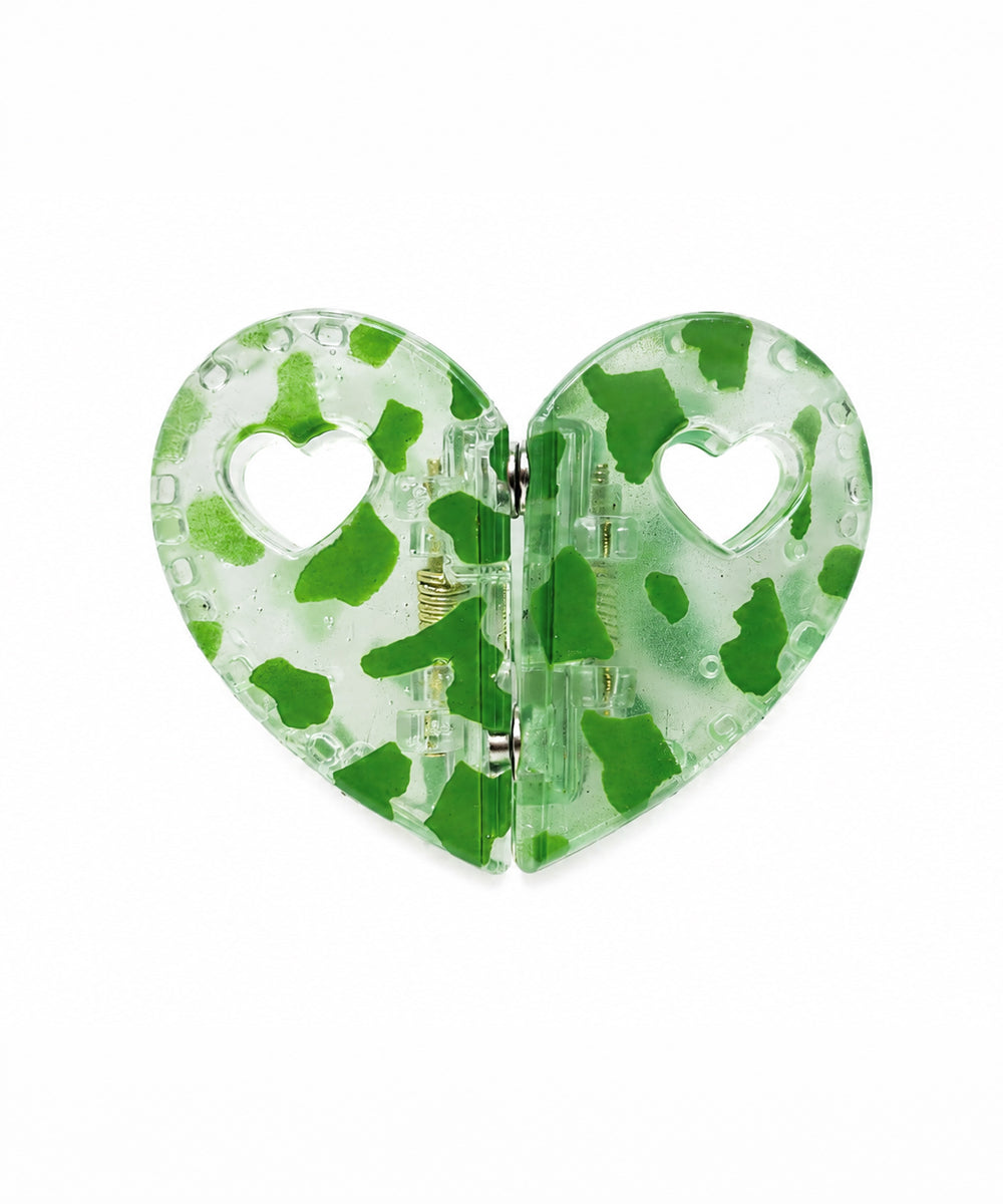 Matcha Heart Magnetic Hair Clip | Stylika