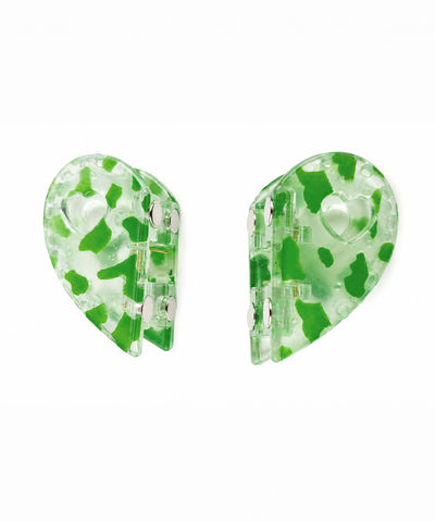 Matcha Heart Magnetic Hair Clip | Stylika