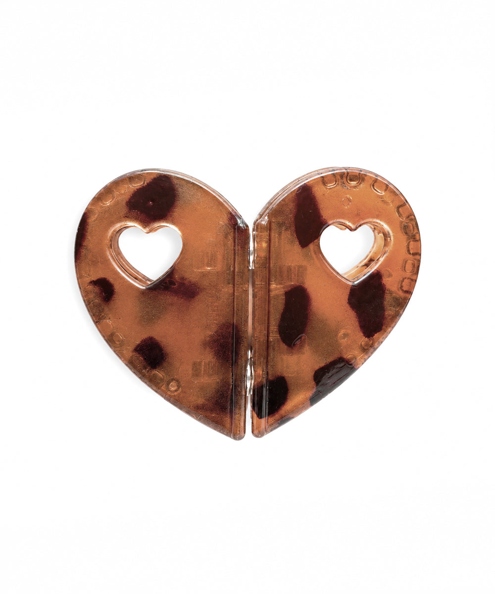 Rust Heart Magnetic Hair Clip | Stylika