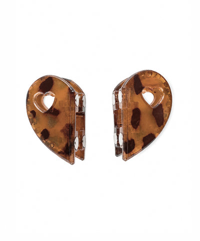 Rust Heart Magnetic Hair Clip | Stylika