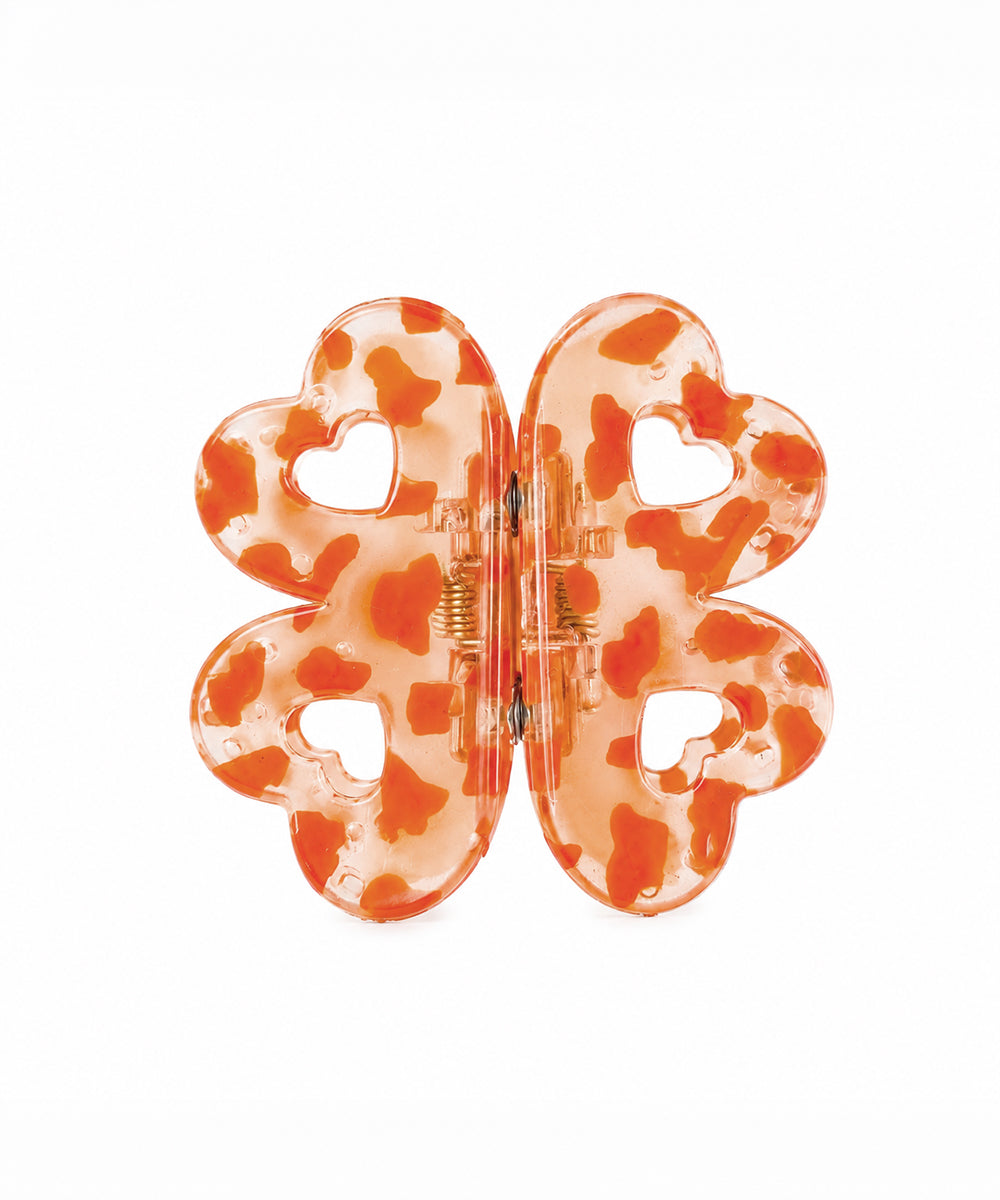 Orange Flower Magnetic Hair Clip | Stylika