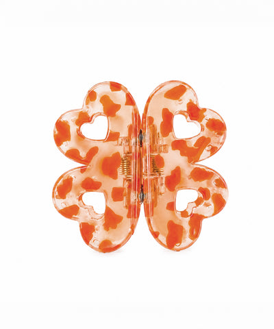 Orange Flower Magnetic Hair Clip | Stylika