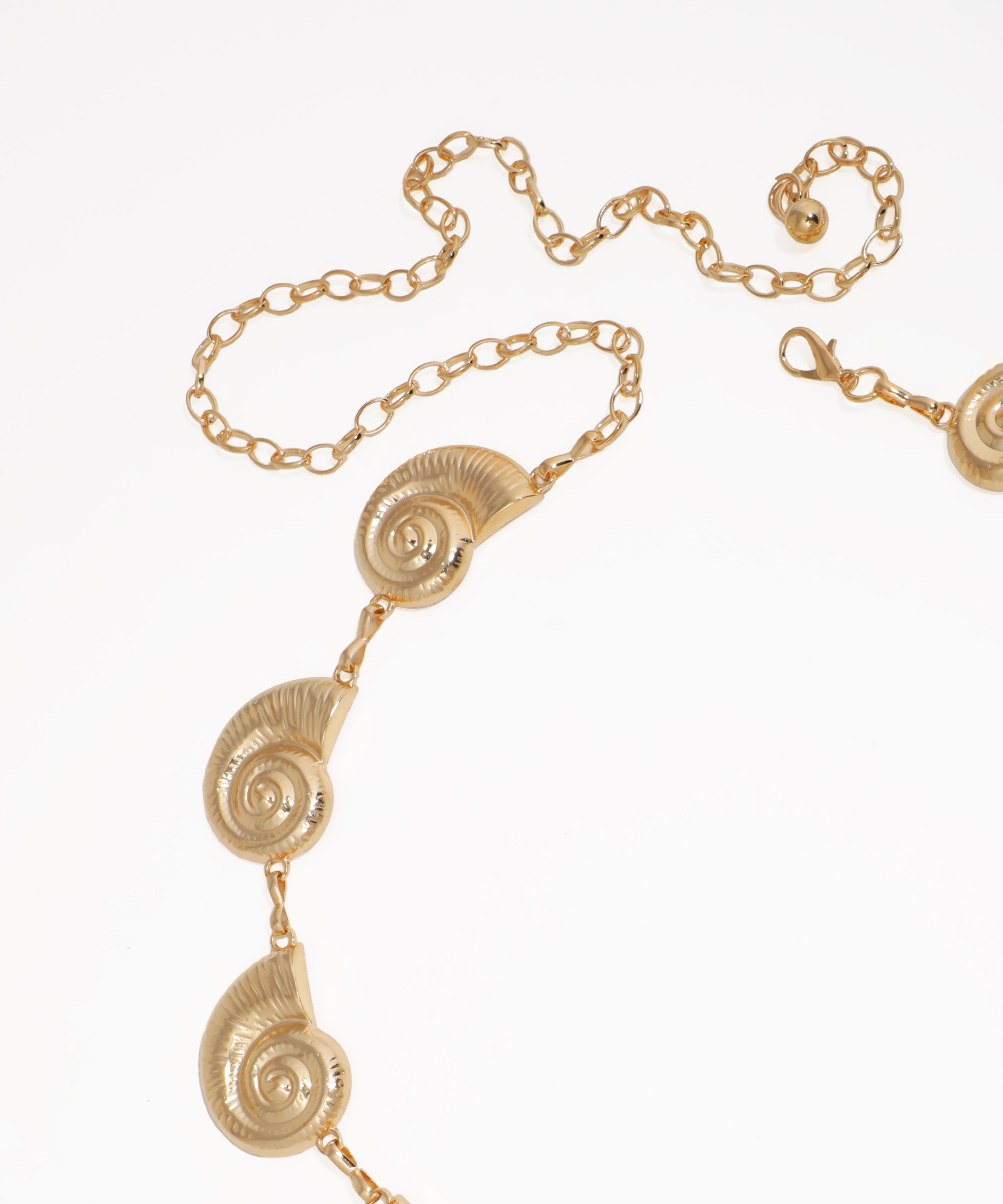 Premium Nautilus Shell Motif Waist Chain Belt | Stylika
