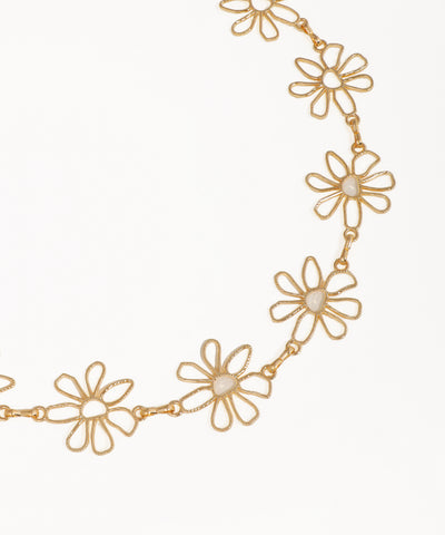 Daisy Outline Design Waist Chain | Stylika