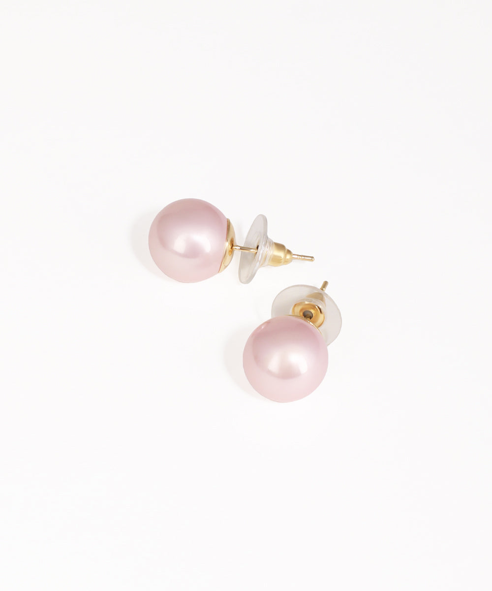 Blush Pink Pearl Earrings | Stylika