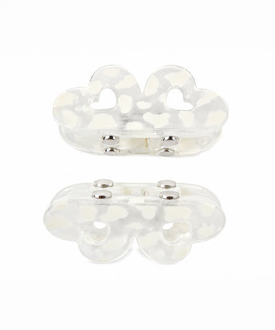 White Flower Magnetic Hair Clip | Stylika