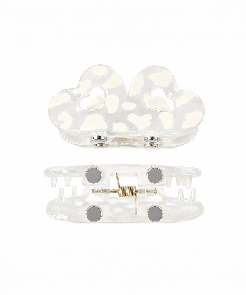 White Flower Magnetic Hair Clip | Stylika