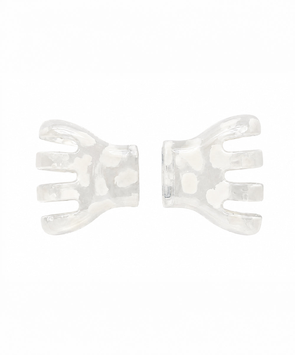 White Bow Magnetic Hair Clip | Stylika