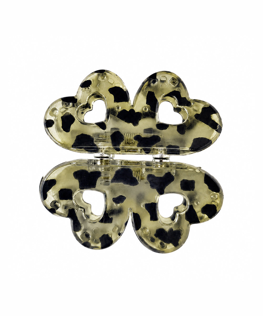 Moss green Flower Magnetic Hair Clip | Stylika