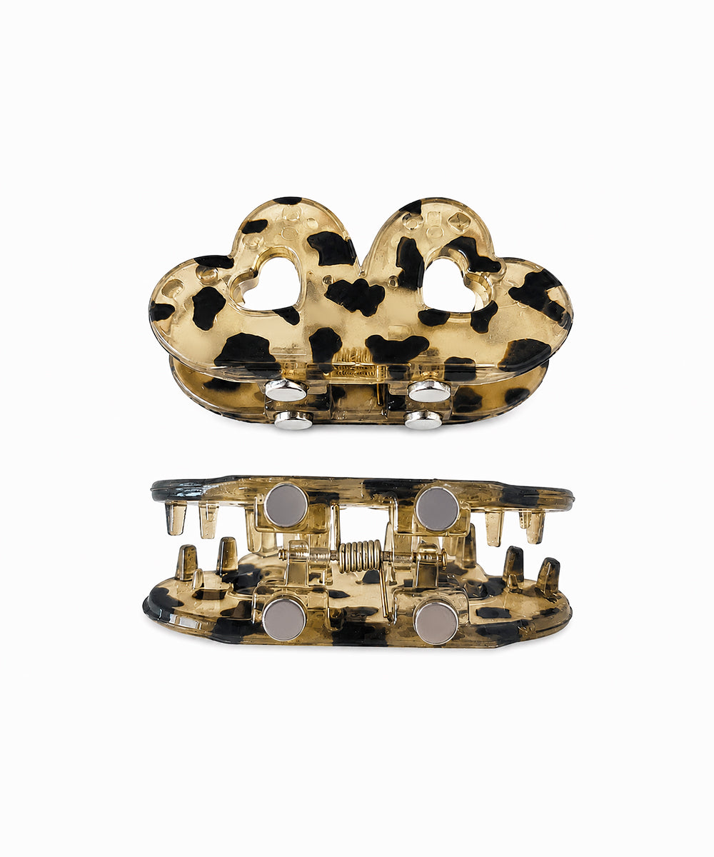 Taupe Flower Magnetic Hair Clip | Stylika