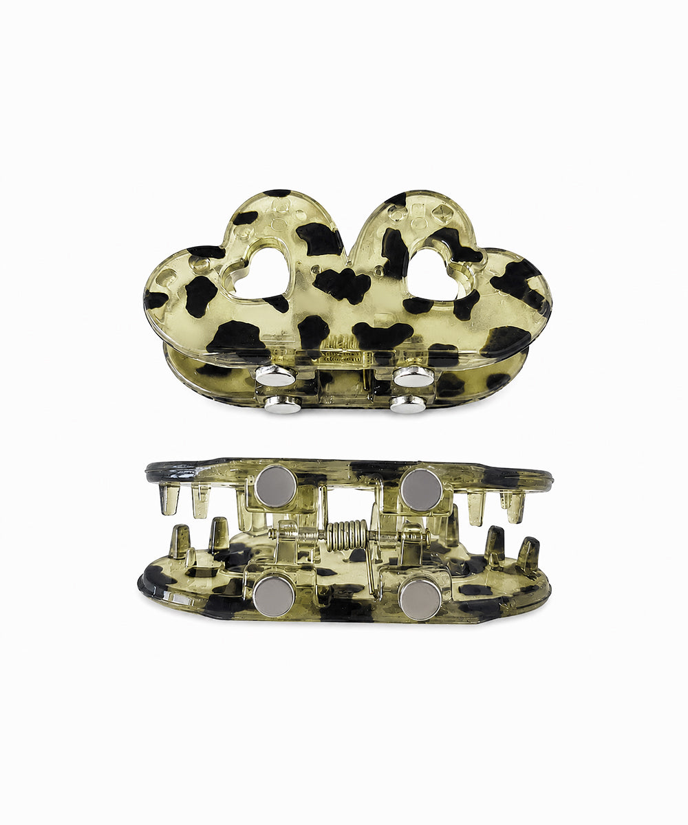 Moss green Flower Magnetic Hair Clip | Stylika