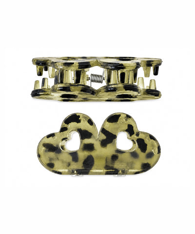 Moss green Flower Magnetic Hair Clip | Stylika
