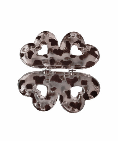 Smoky Taupe Flower Magnetic Hair Clip | Stylika