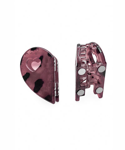 Mulberry mist Heart Magnetic Hair Clip | Stylika