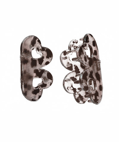 Smoky Taupe Flower Magnetic Hair Clip | Stylika