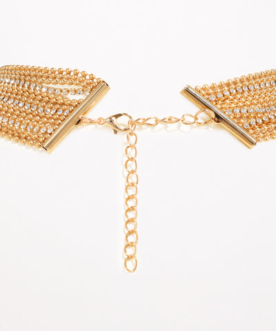 Cascading Chain Statement Necklace | Stylika