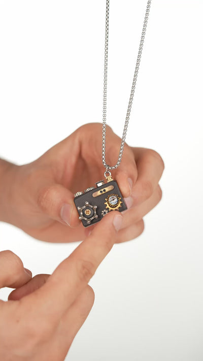 Robot Camera Pendant Necklace | Stylika