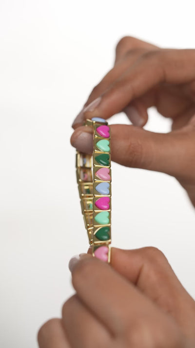 Love Letters In Block: Candy Crush Bracelet | Stylika