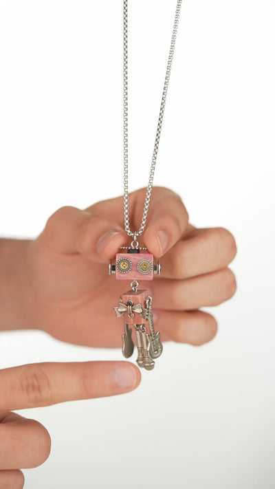 Robot Rockstar Pendant Necklace | Stylika