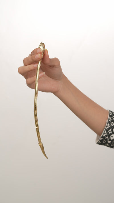 Serpent Head Flexible Bangle Bracelet | Stylika
