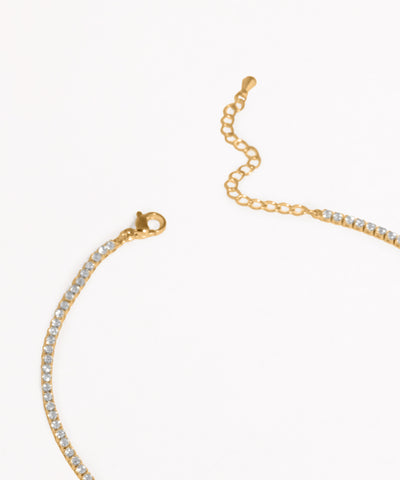 Teardrop Pendant Sparkle Chain Necklace Set | Stylika