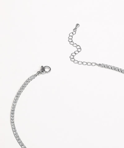 Teardrop Pendant Sparkle Chain Necklace Set | Stylika